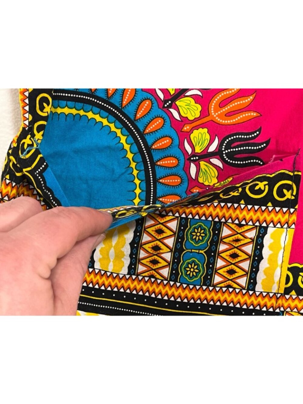 Klub Kool Dashiki Shirt Mens XL African Tribal Print Short Sleeve Tunic - Picture 9 of 13